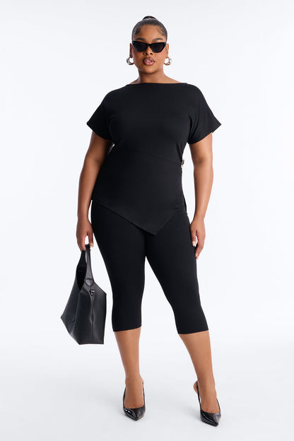 Raye Ponte Capri Set - Black