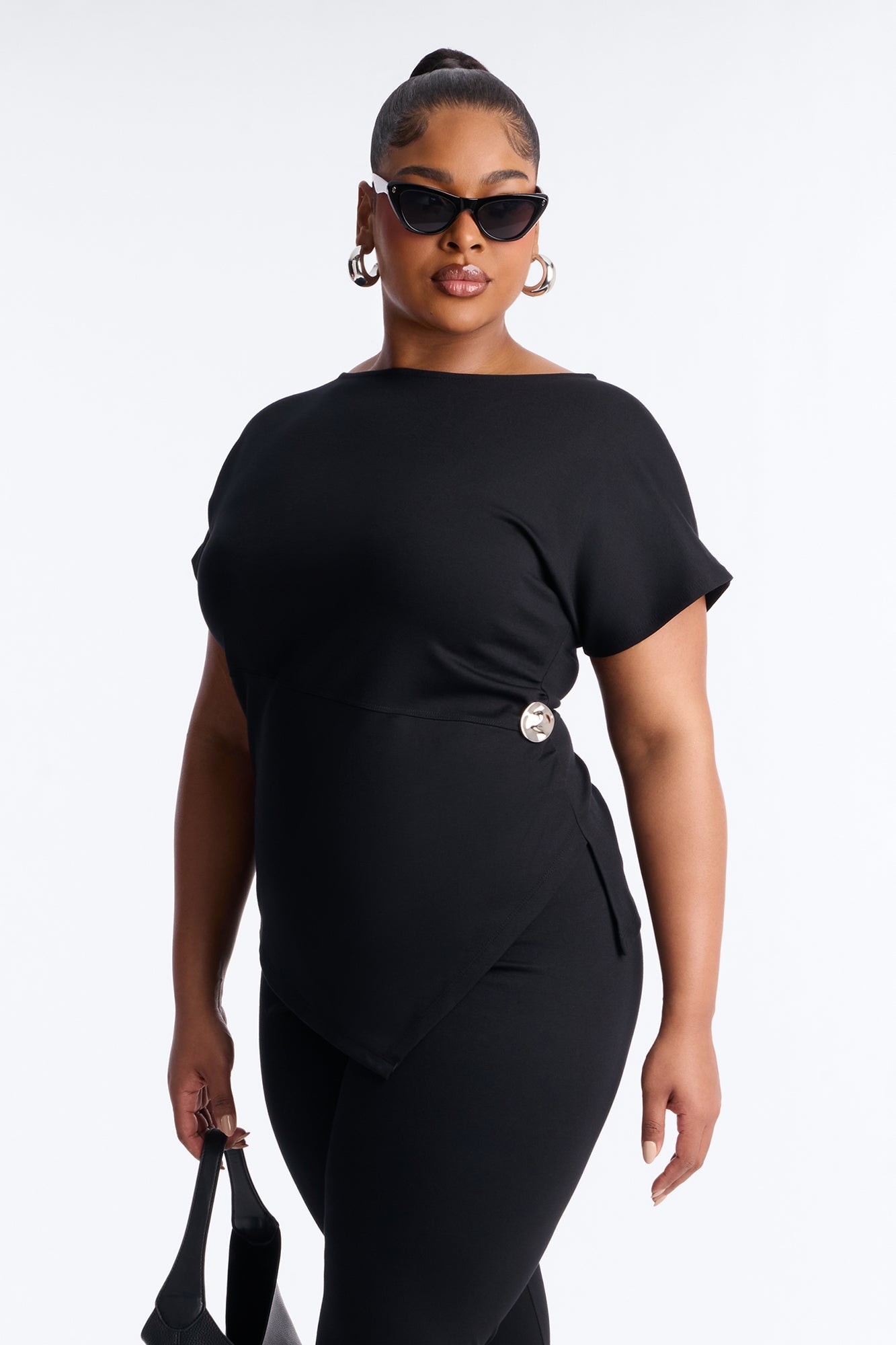 Raye Ponte Capri Set - Black