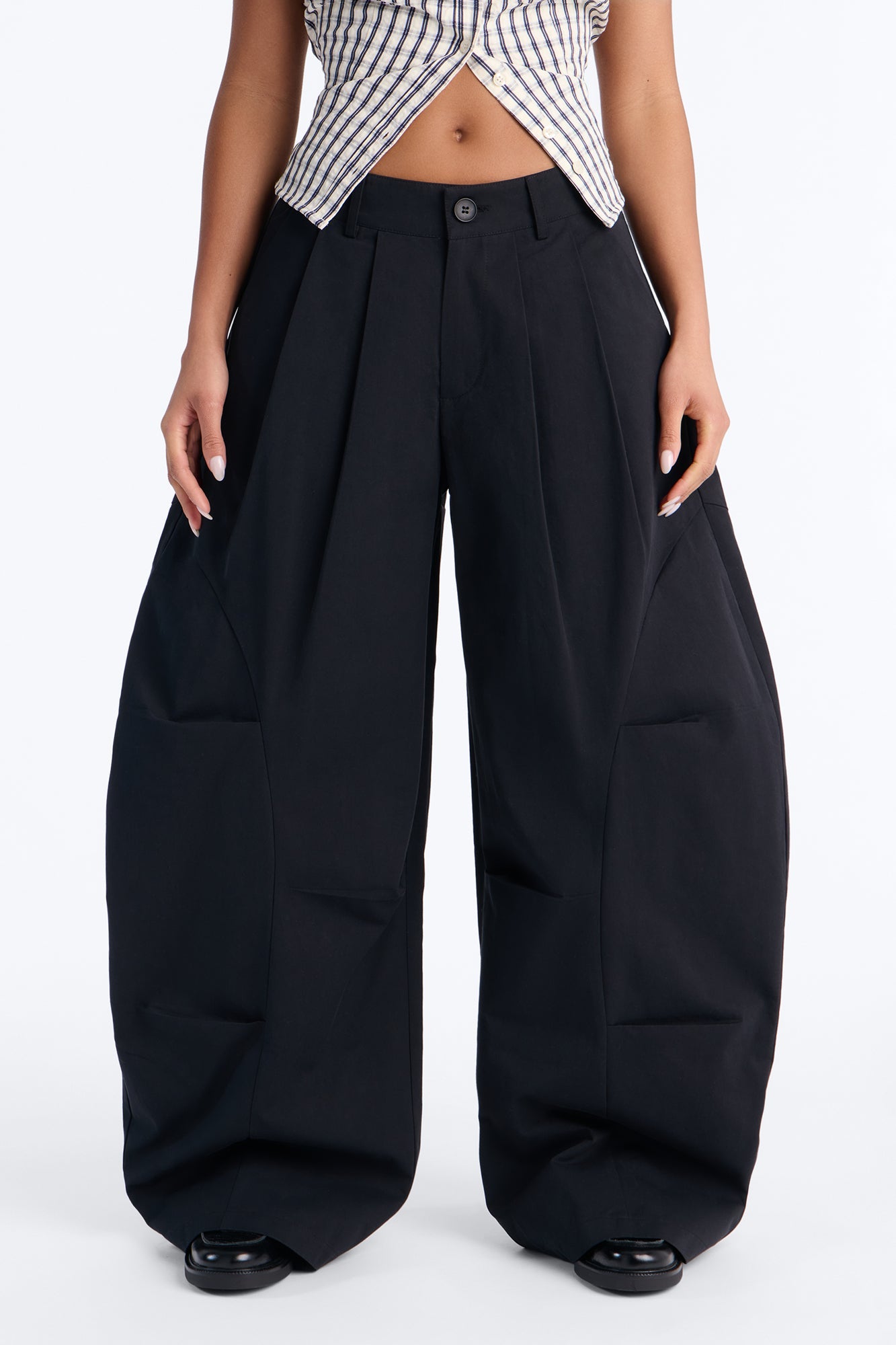 Cooler Than You Barrel Leg Pant 30″ - Navy