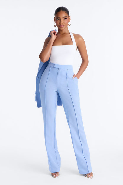 Steal The Show Pinstripe Trouser Pant 33″ - Blue
