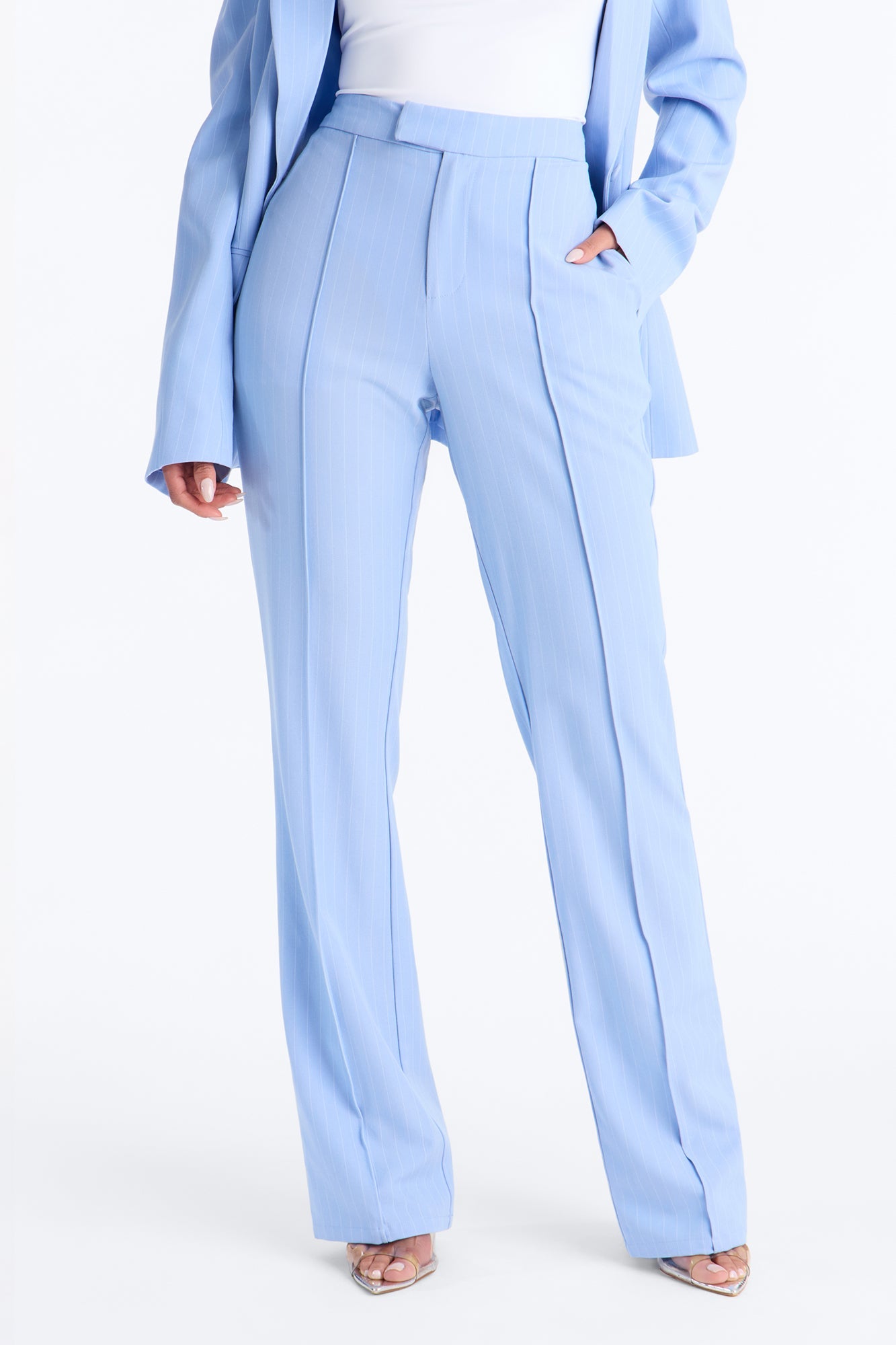 Steal The Show Pinstripe Trouser Pant 33″ - Blue