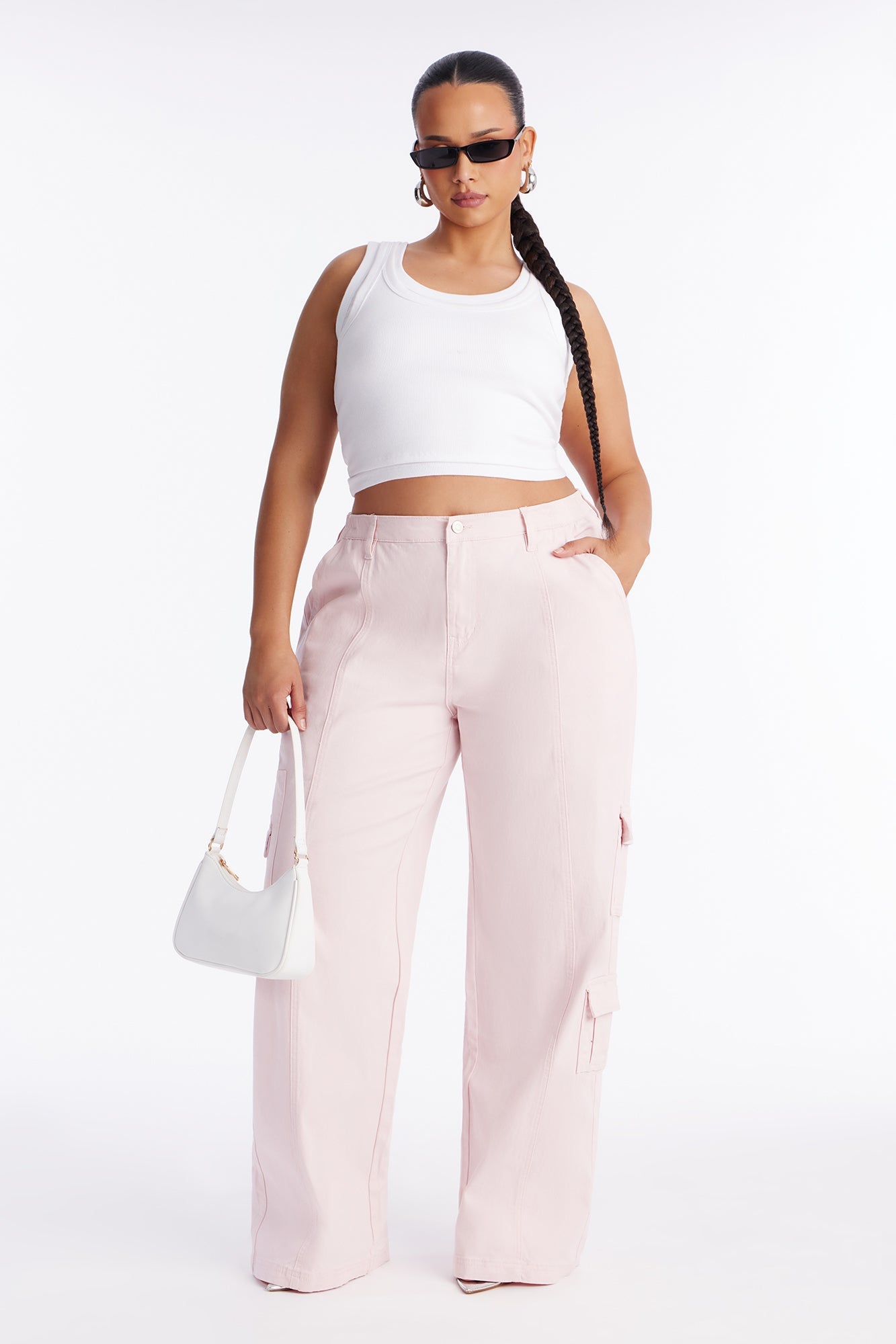 Berkely Washed Cargo Pant - Pink