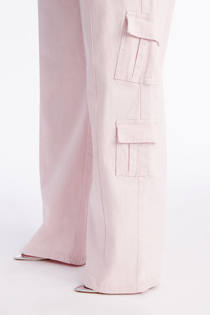 Berkely Washed Cargo Pant - Pink