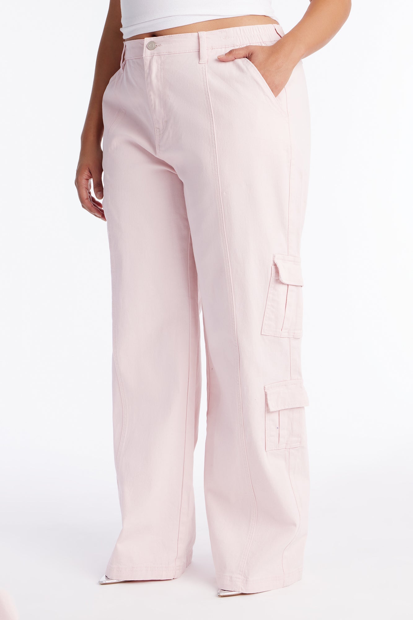 Berkely Washed Cargo Pant - Pink