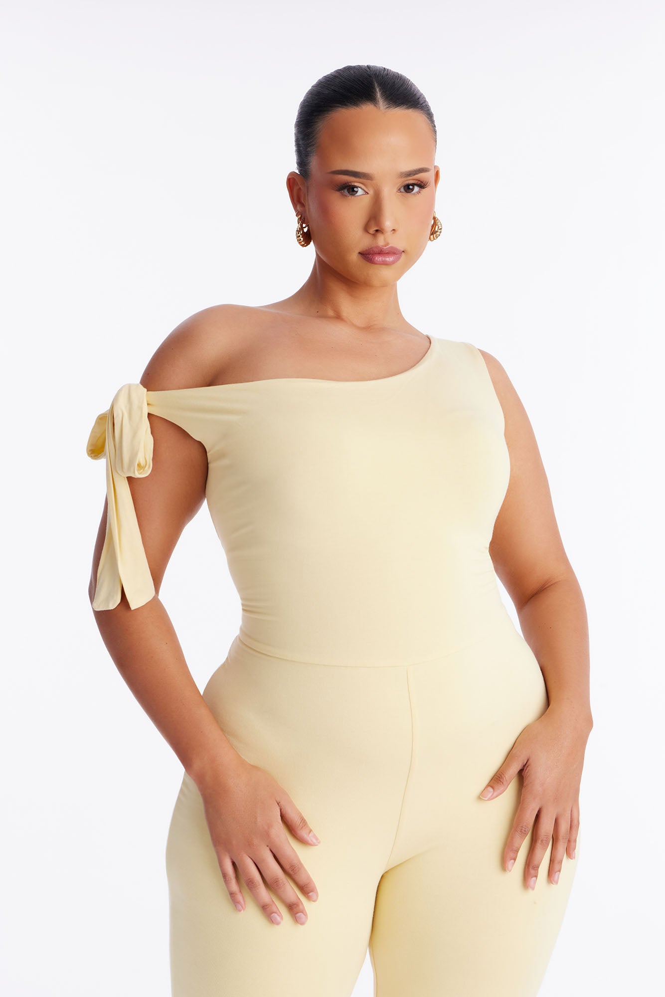 Sweet Like Candy Capri Jumpsuit - Butter Yellow