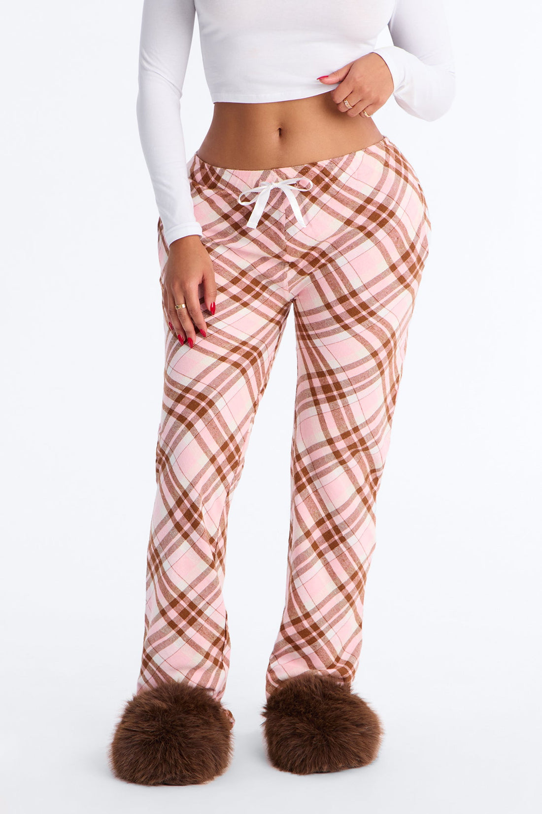 So Chill Flannel PJ Pants - Pink/combo