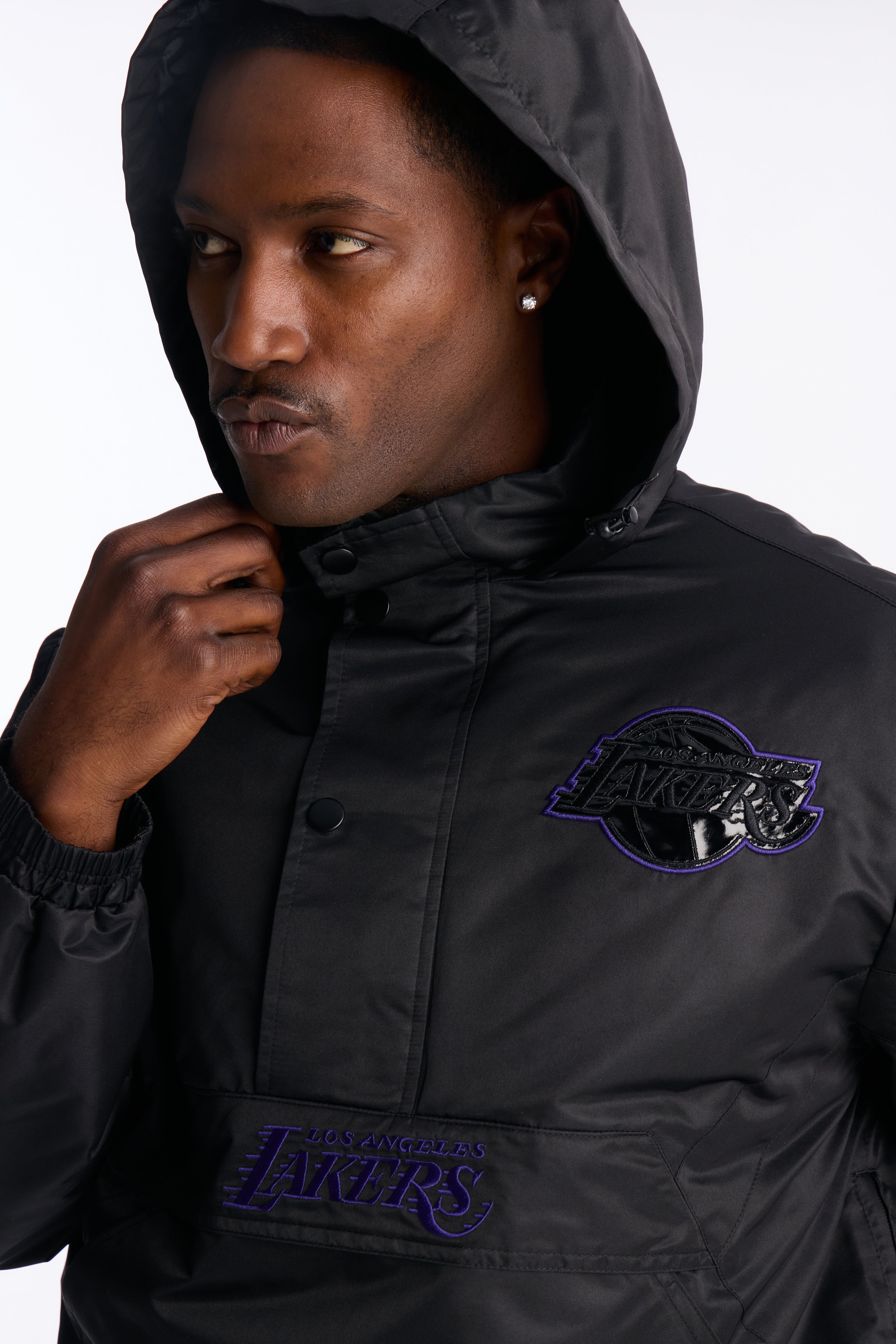 Lakers Black Out Jacket - Black