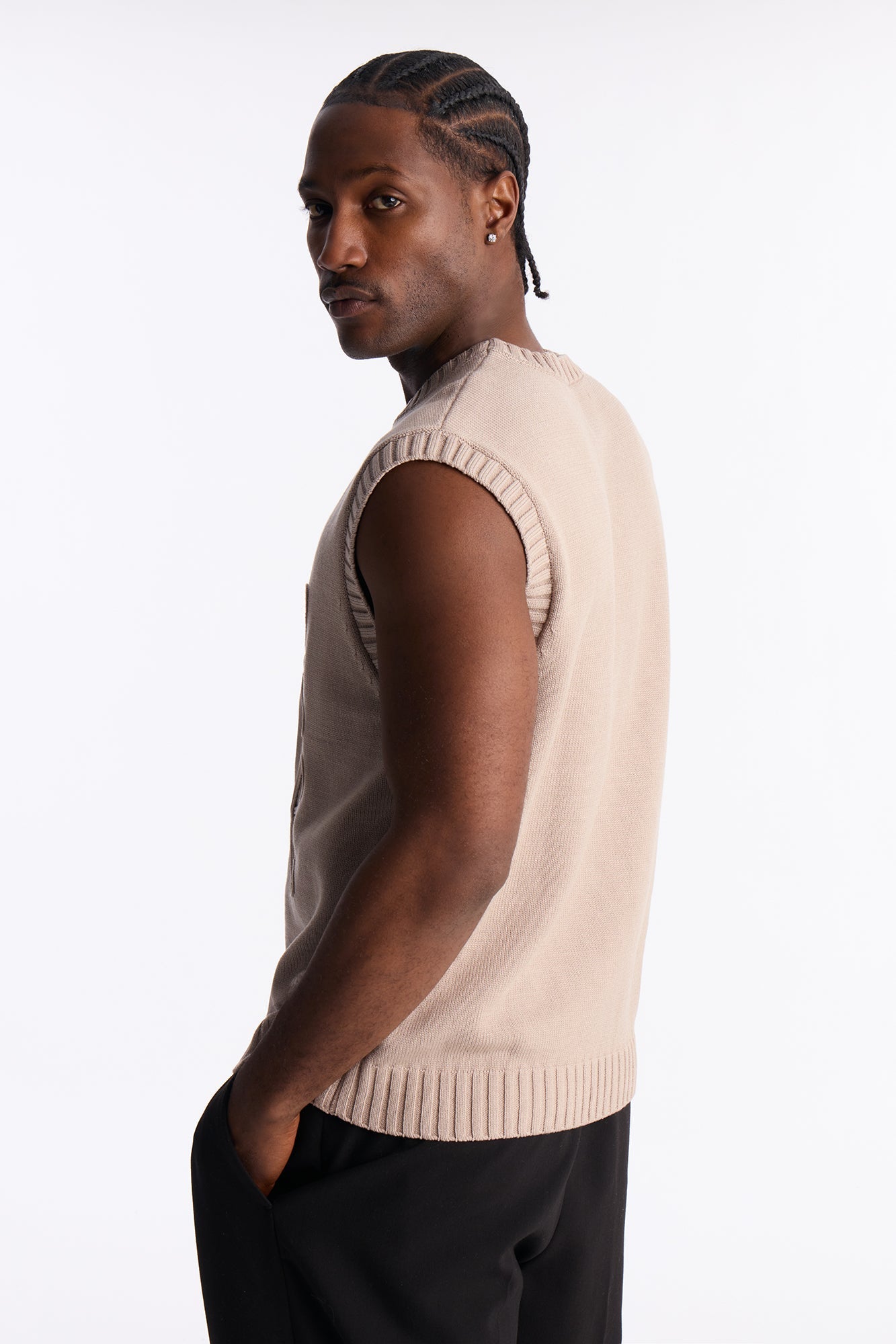 Soft Sands Sweater Vest - LightBrown