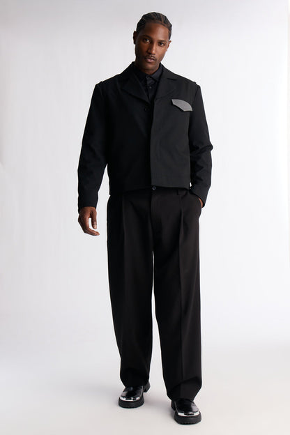 Merged Worlds Detailed Jacket - Black