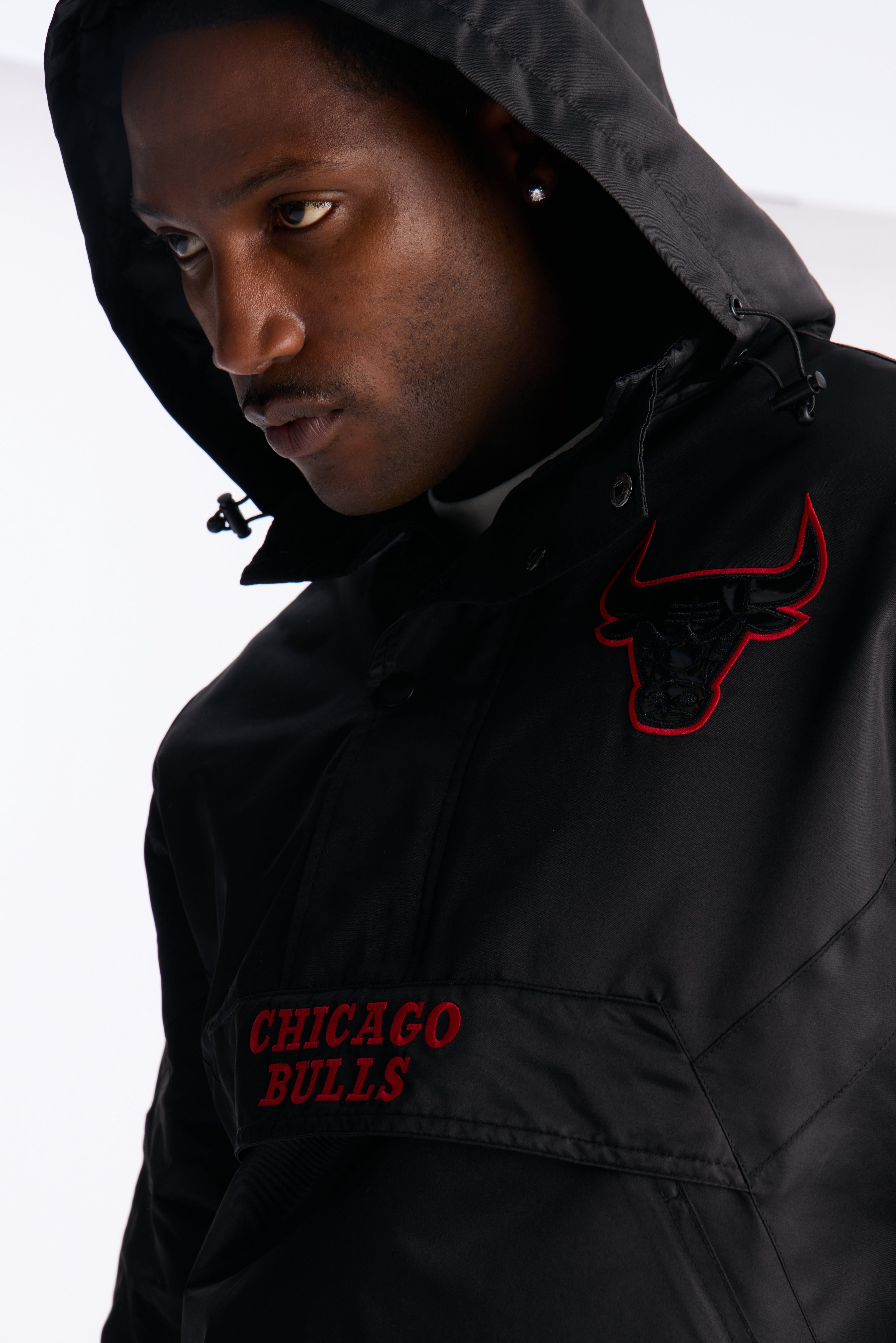 Bulls Black Out Jacket - Black