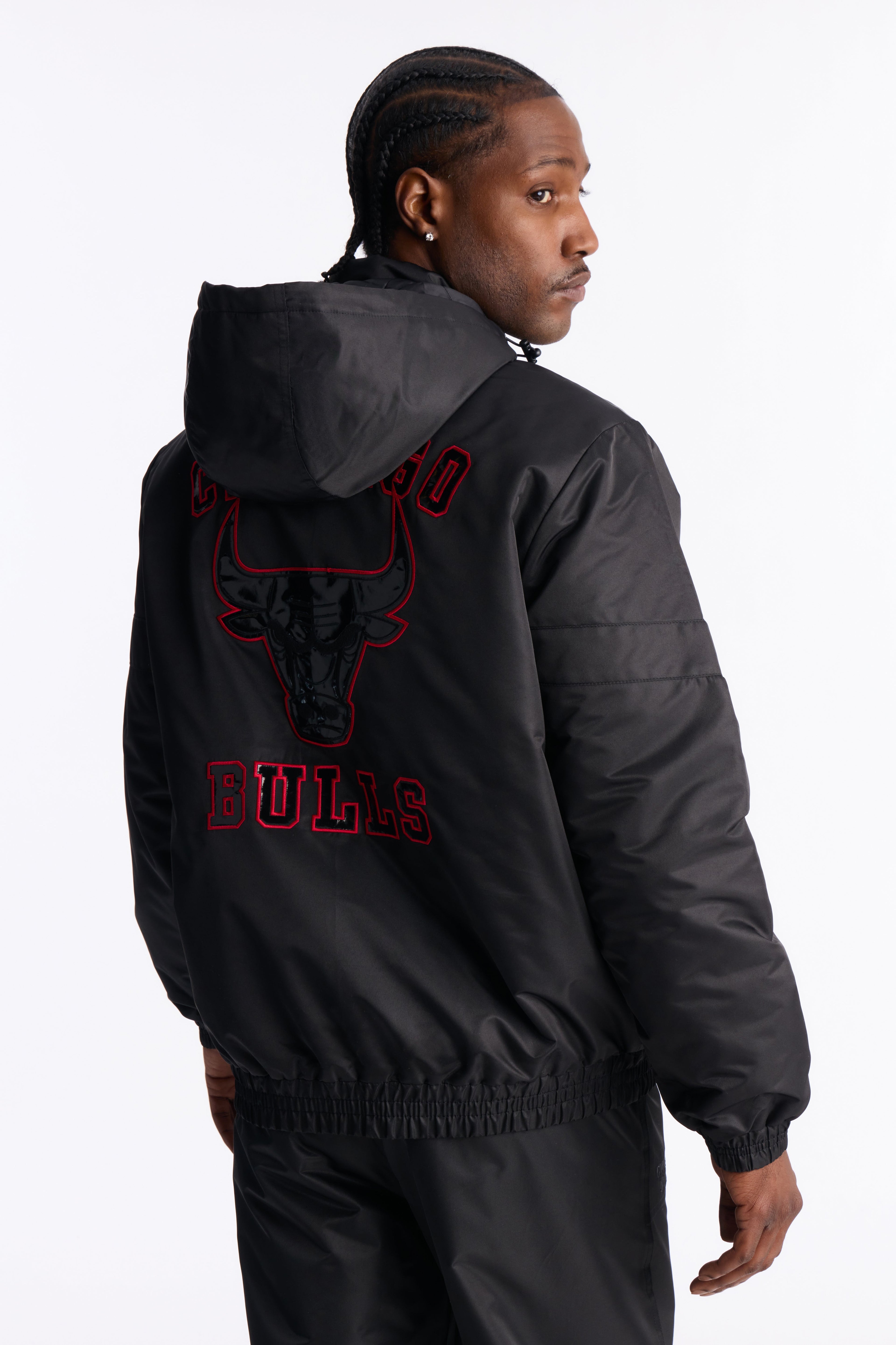 Bulls Black Out Jacket - Black