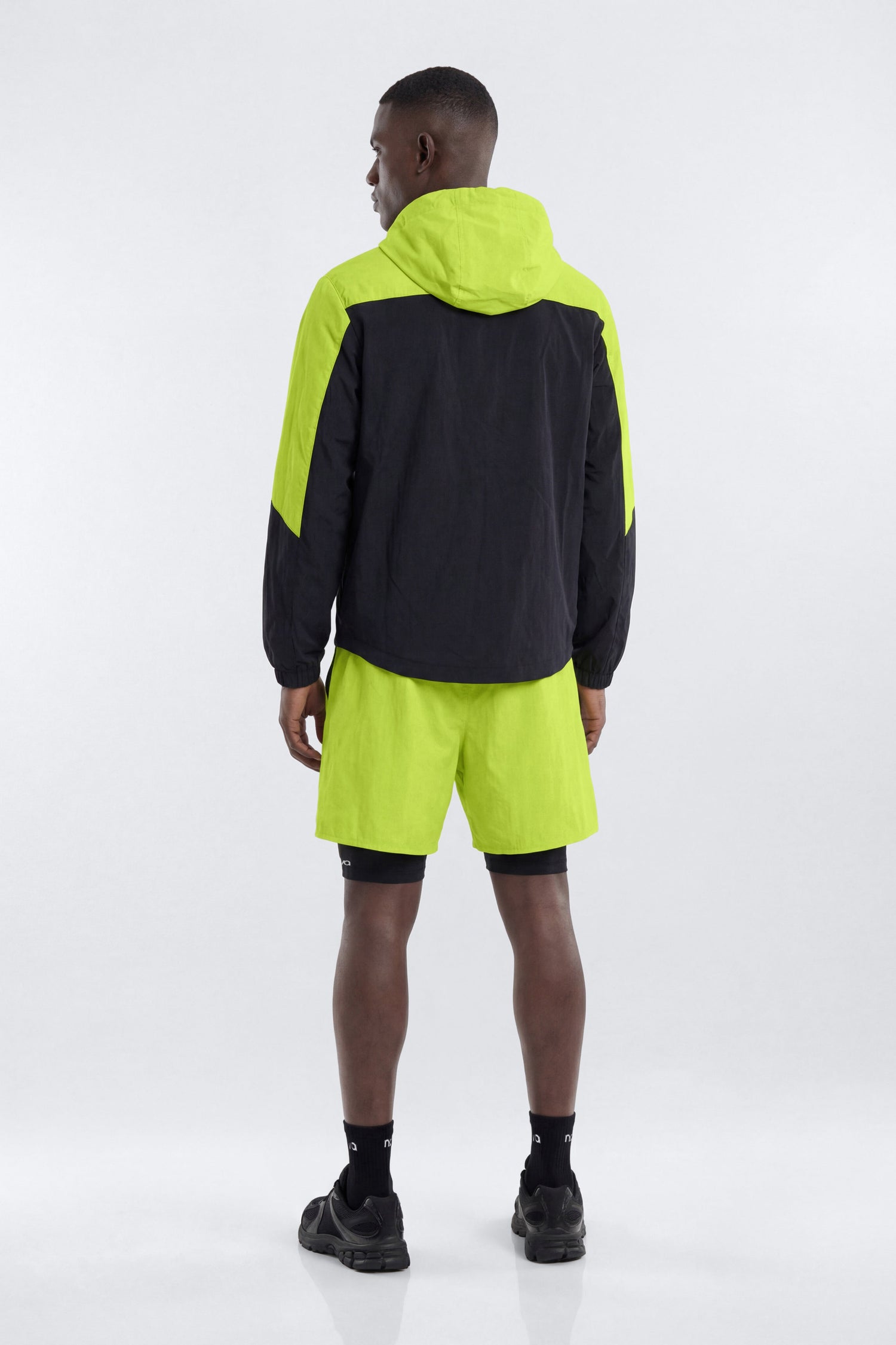 ProRipStop Hooded Half Zip Jacket - Neon Yellow