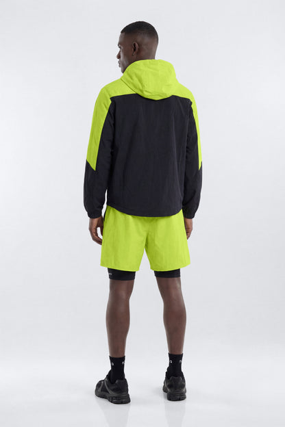 ProRipStop Hooded Half Zip Jacket - Neon Yellow
