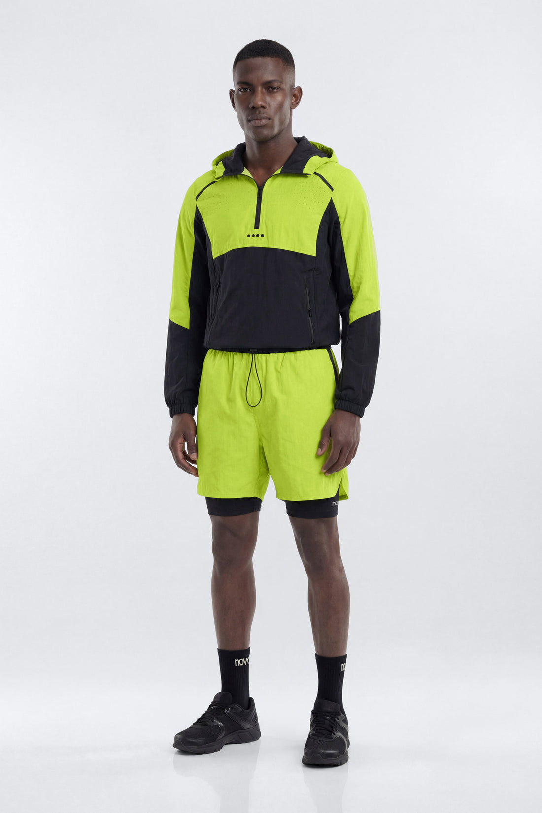 ProRipStop 7″ Built In Compression Shorts - Neon Yellow