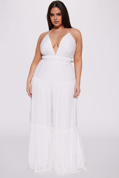 Gianna Gauze Jumpsuit - White