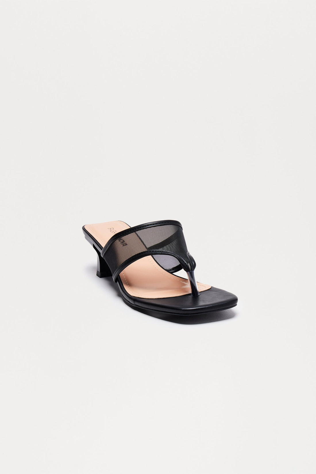 Farley Mesh Kitten Heels - Black