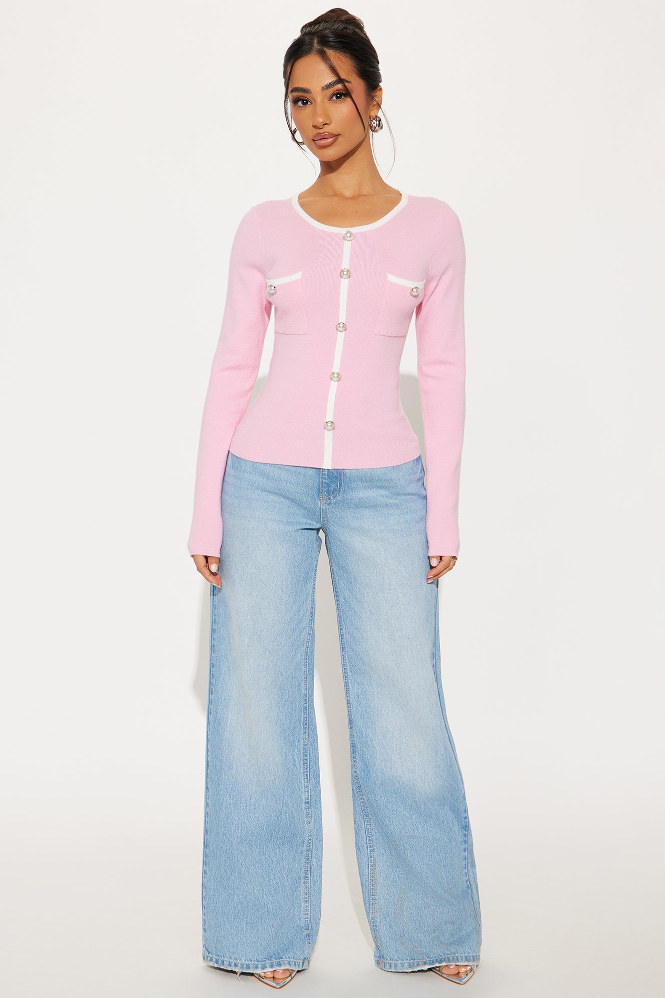 Eloise Sweater - Pink/combo