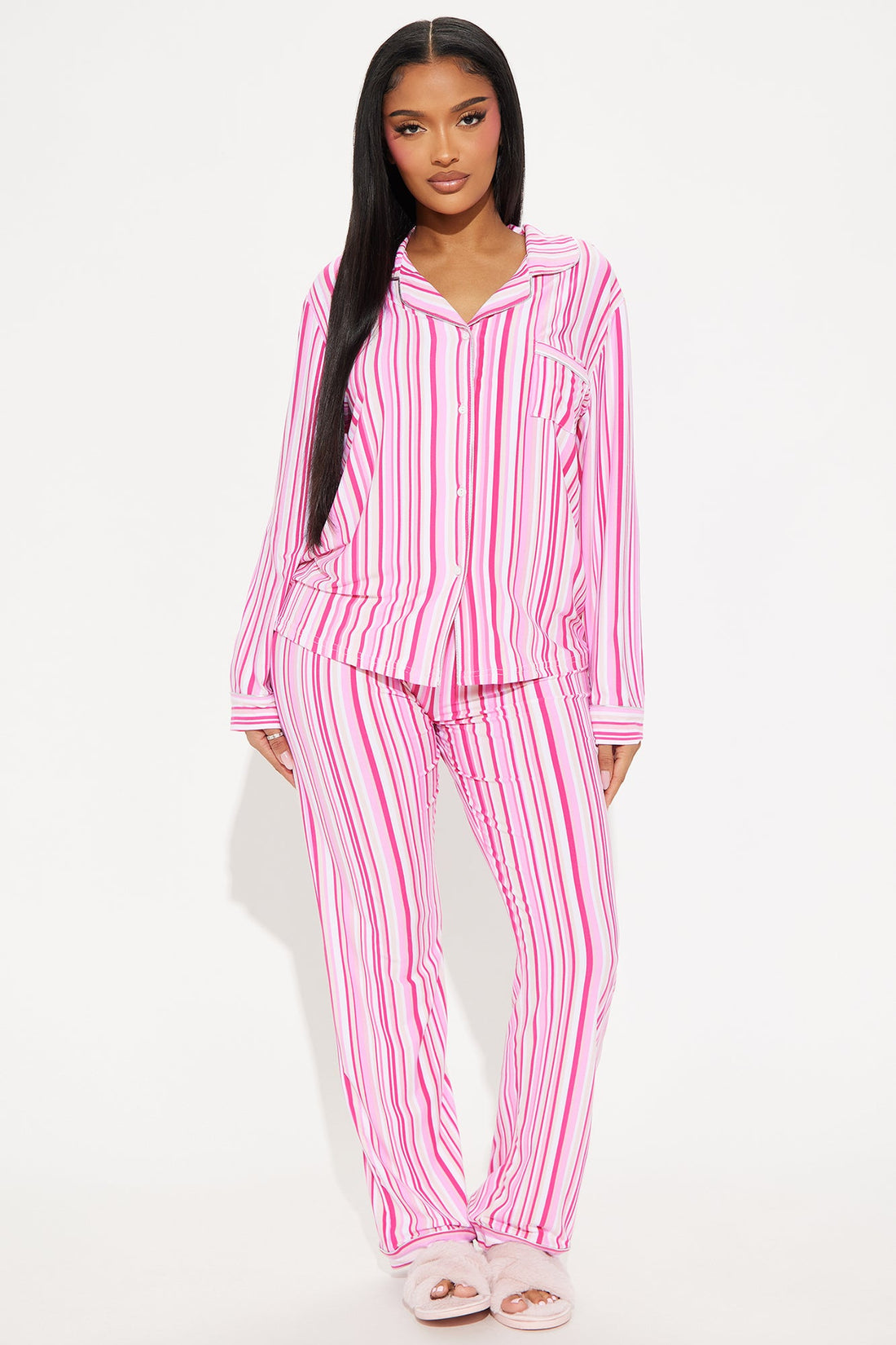 Touch Of Sparkle PJ Pant Set - Pink/combo