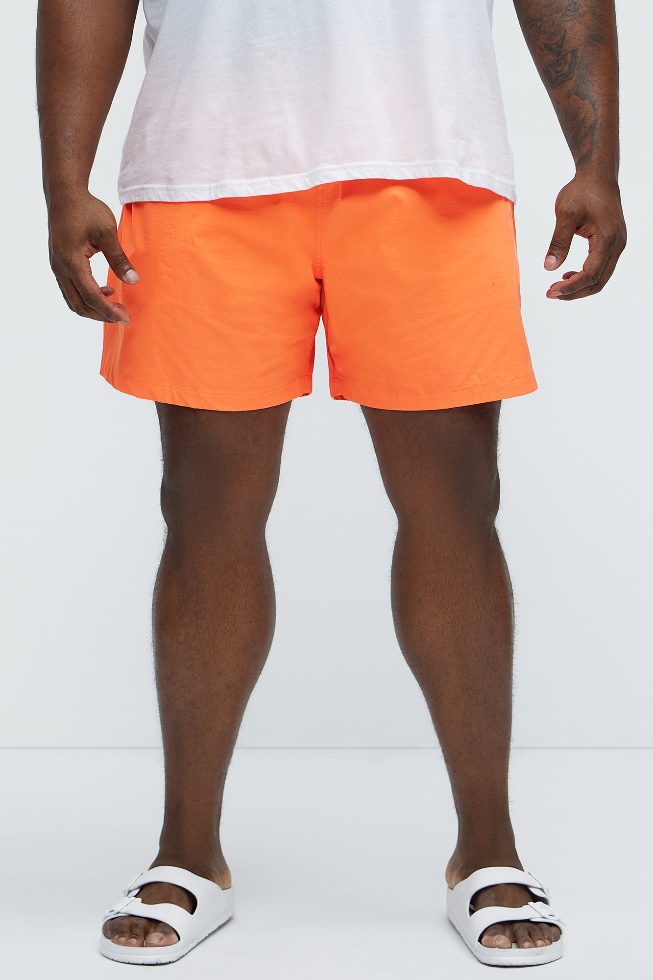 Montez Stretch Swim Trunk 7″ - Orange