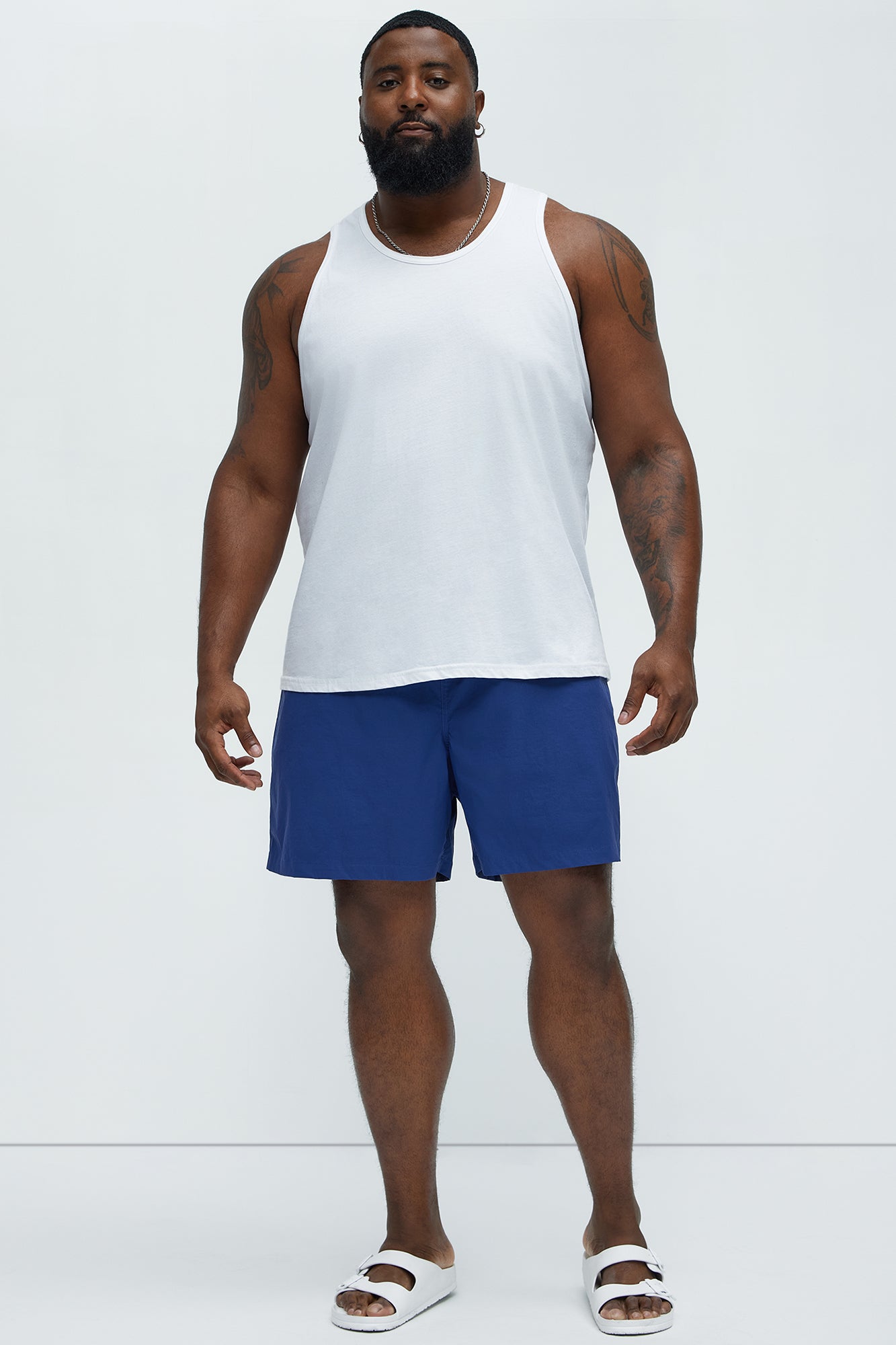 Montez Stretch Swim Trunk 7″ - Navy