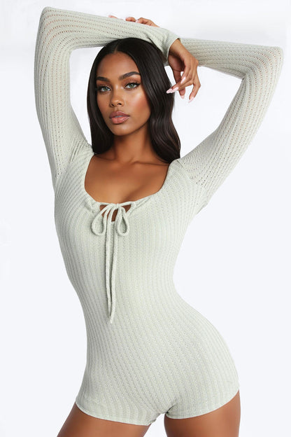Warm Intentions Romper - Sage