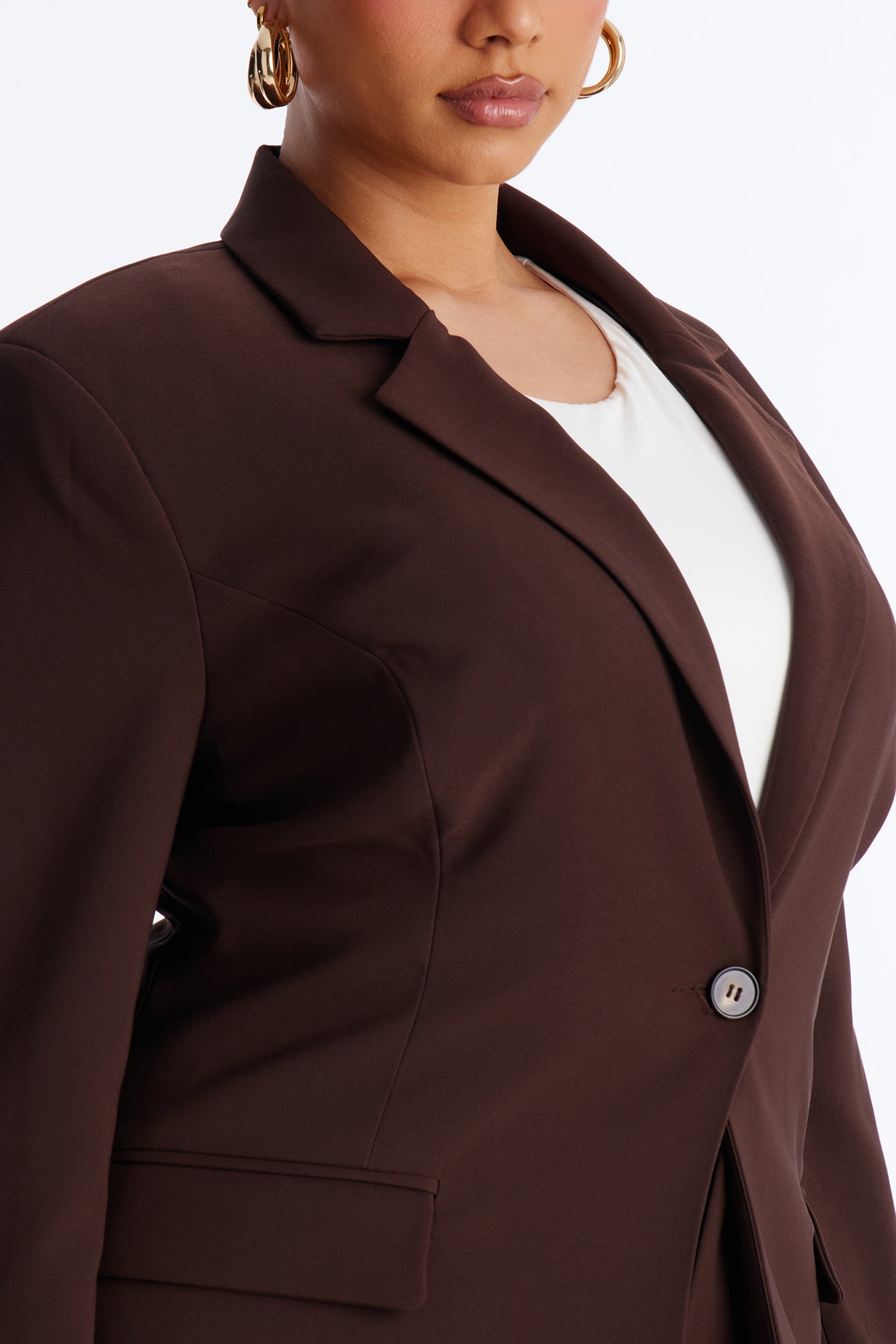 Marly Blazer Pant Set - Brown