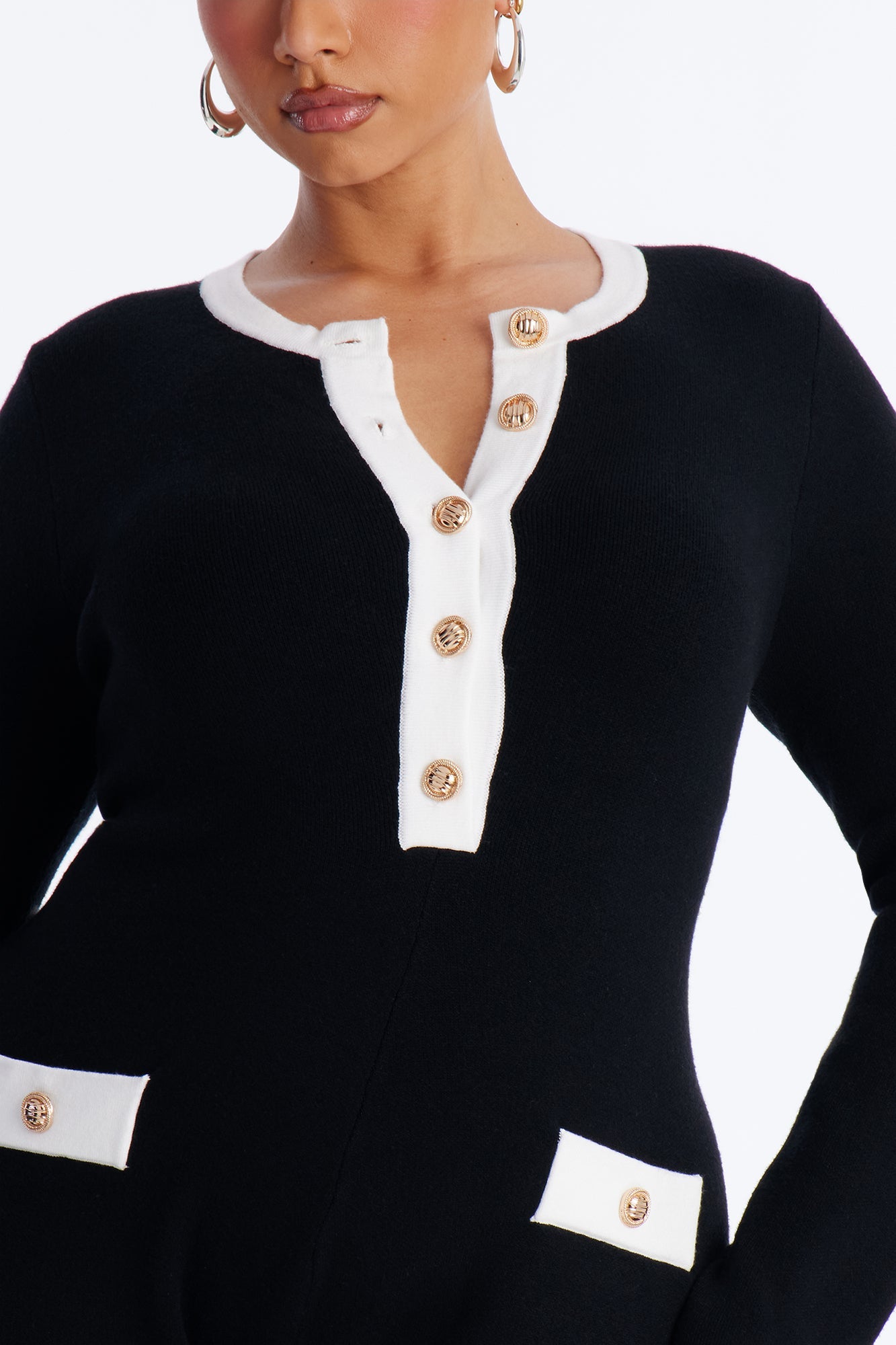 Ophelia Knit Micro Short Romper - Black