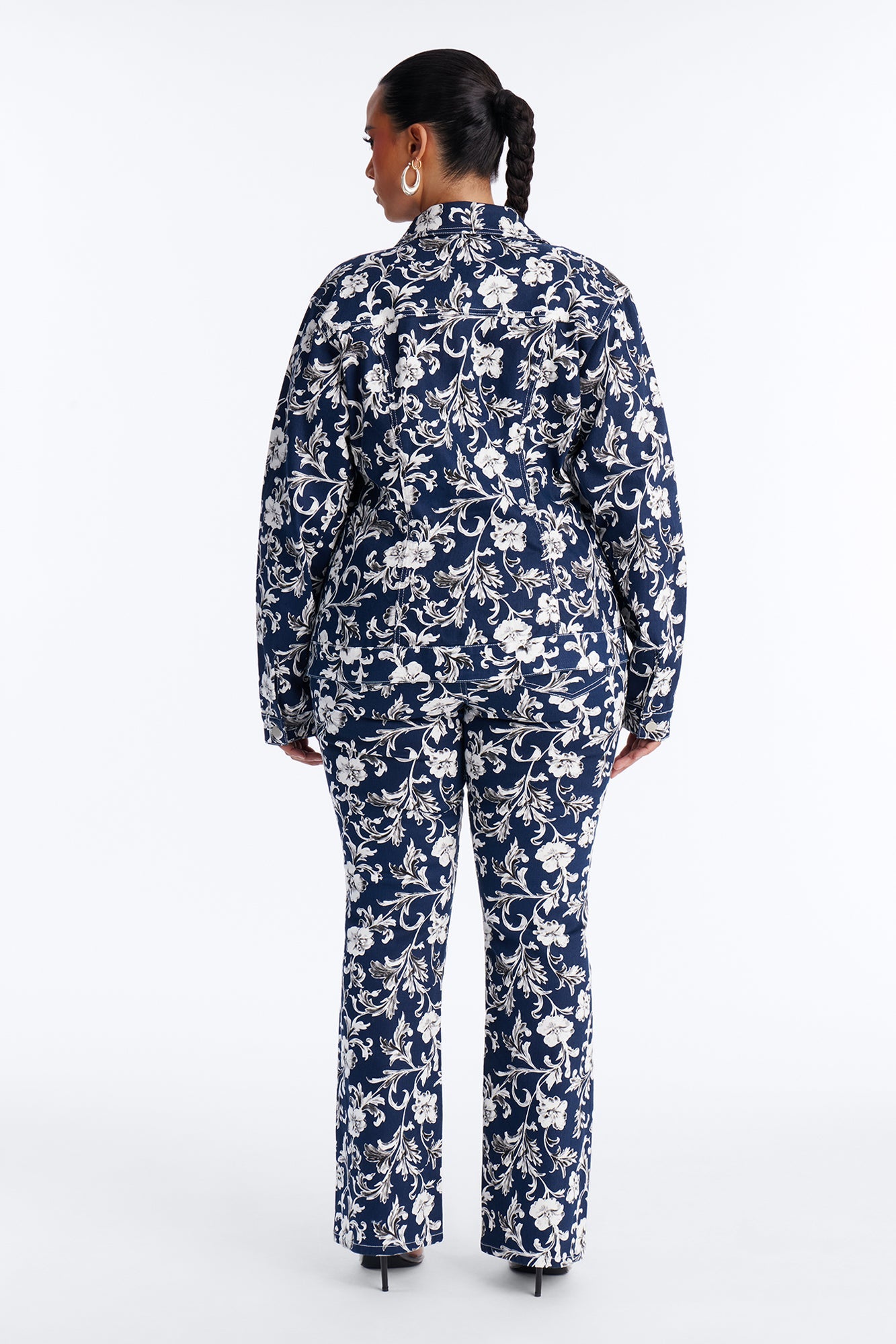 Play Nice Floral Pant Set - Navy/combo