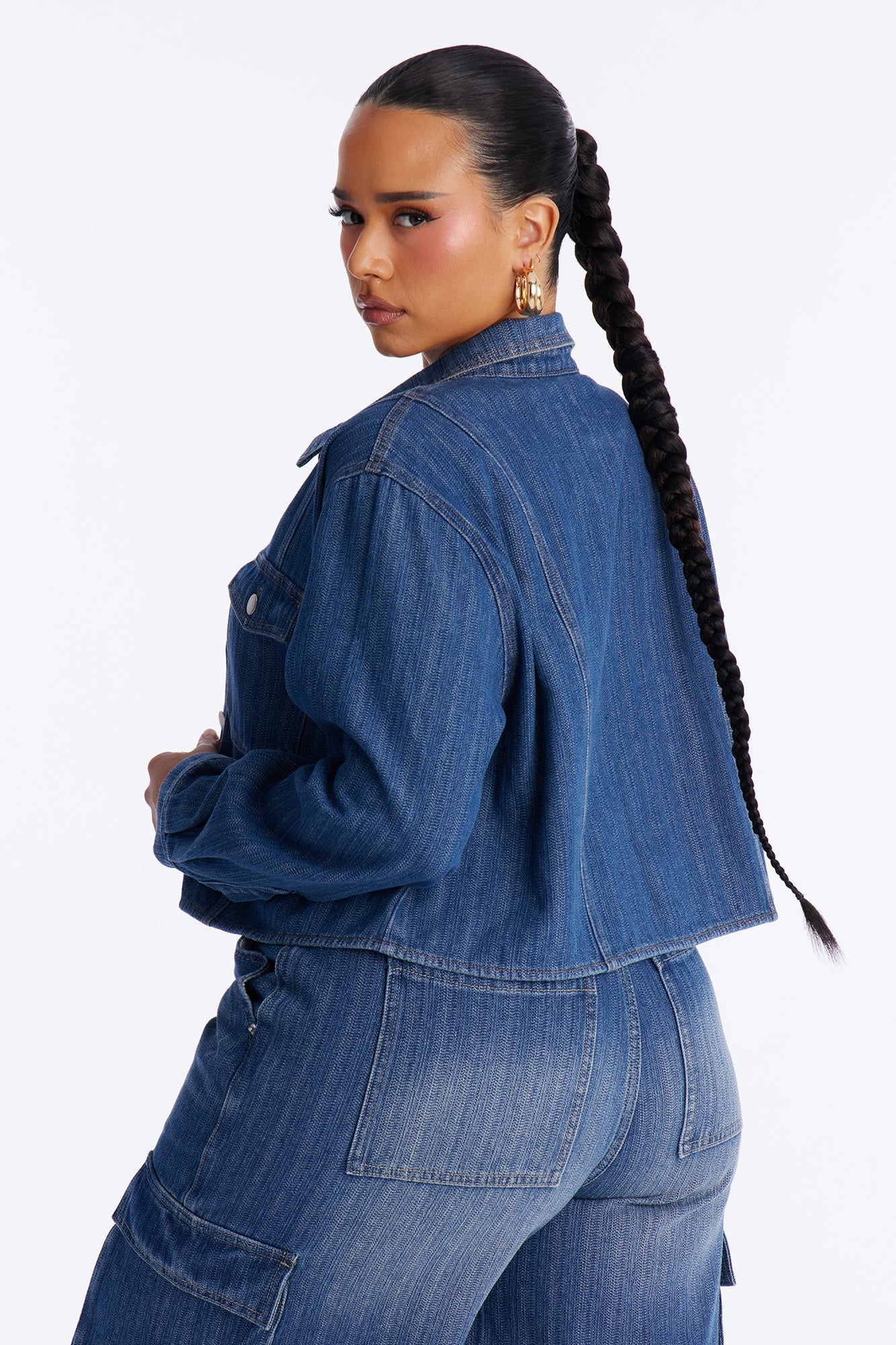 Lyon Denim Shacket - Medium Wash