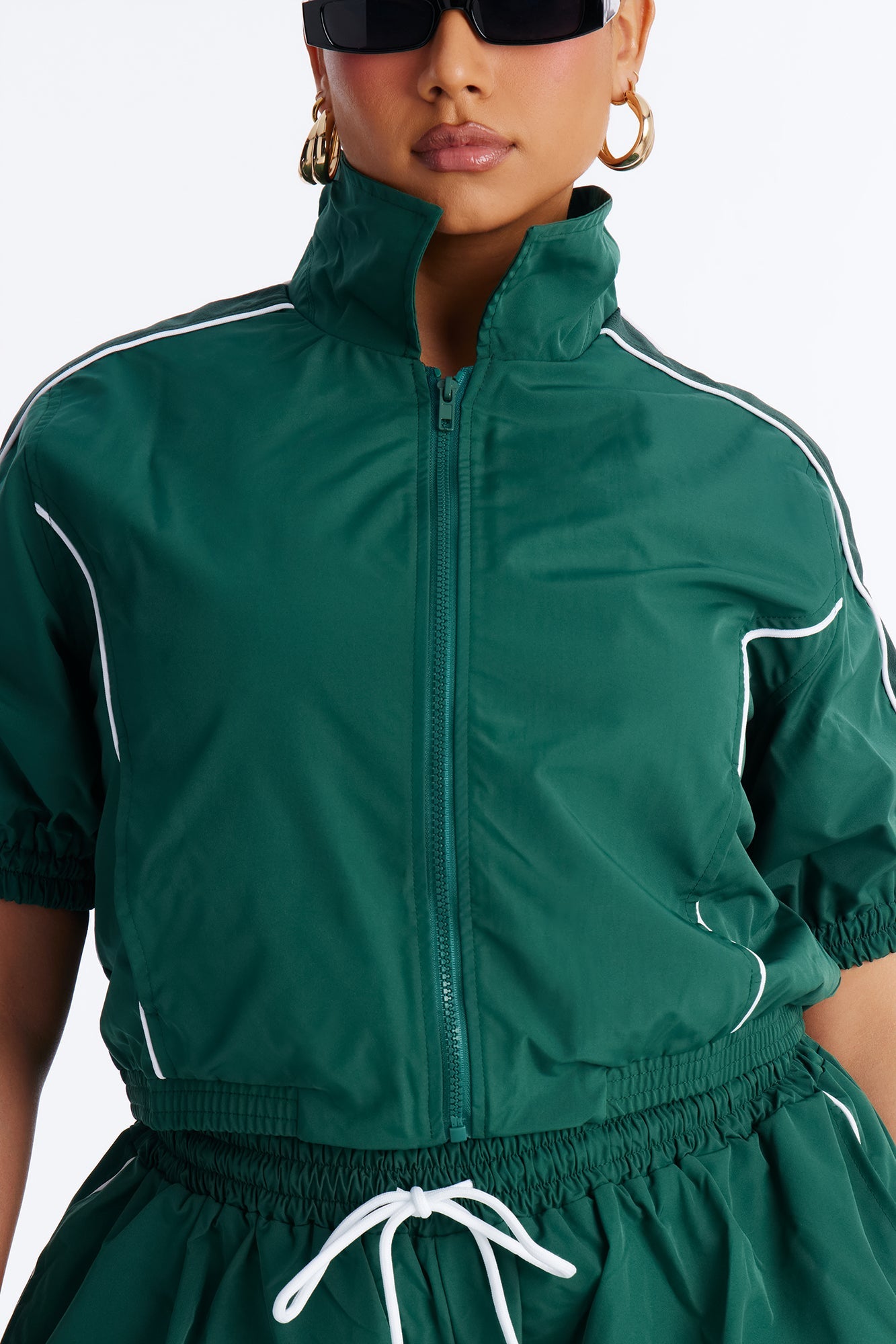 Taeryn Windbreaker Pant Set - Green