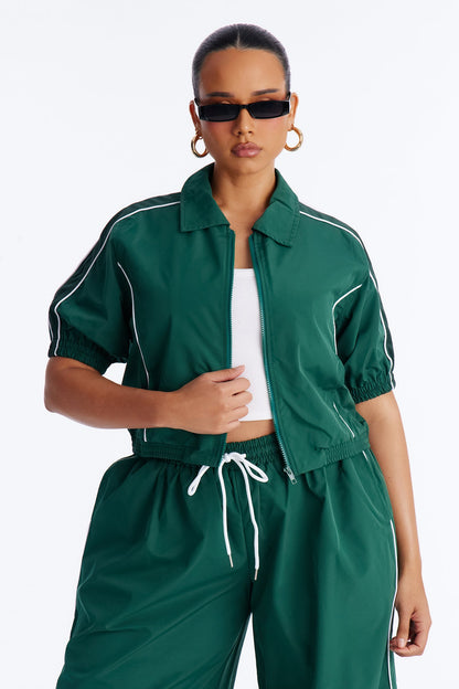 Taeryn Windbreaker Pant Set - Green