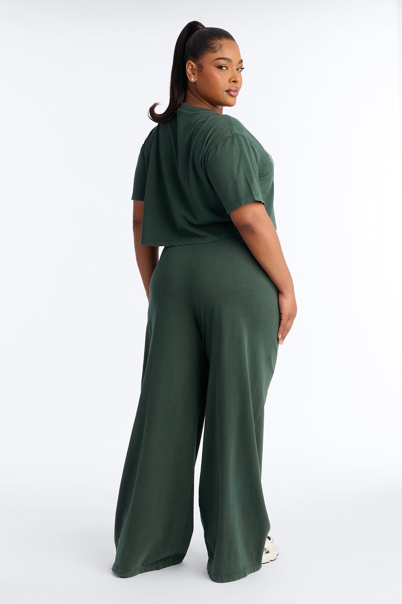 Golden Gate Wide Leg Pant Set - Hunter