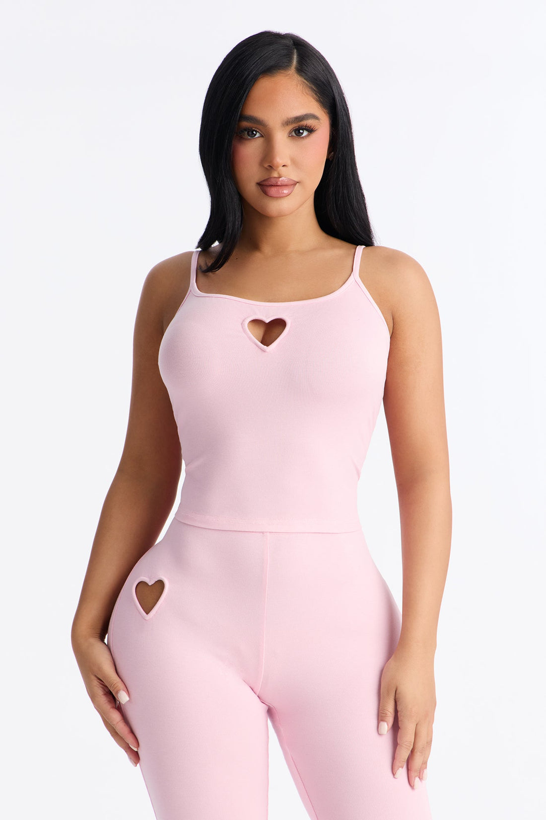 Eden Heart Pant Set - Light Pink