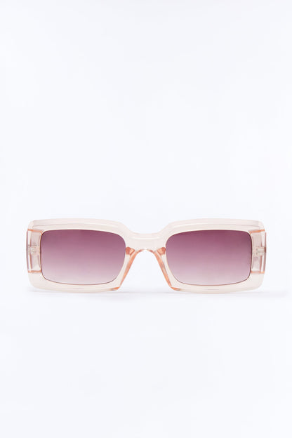 Stay Focused Colored Lens Sunglasses - Blush