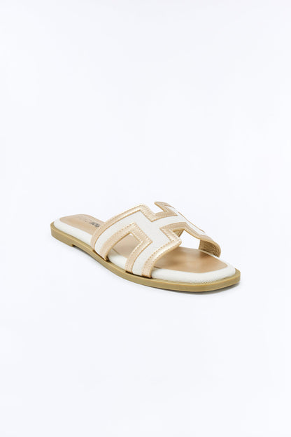 Endless Fun Flat Sandals - Gold