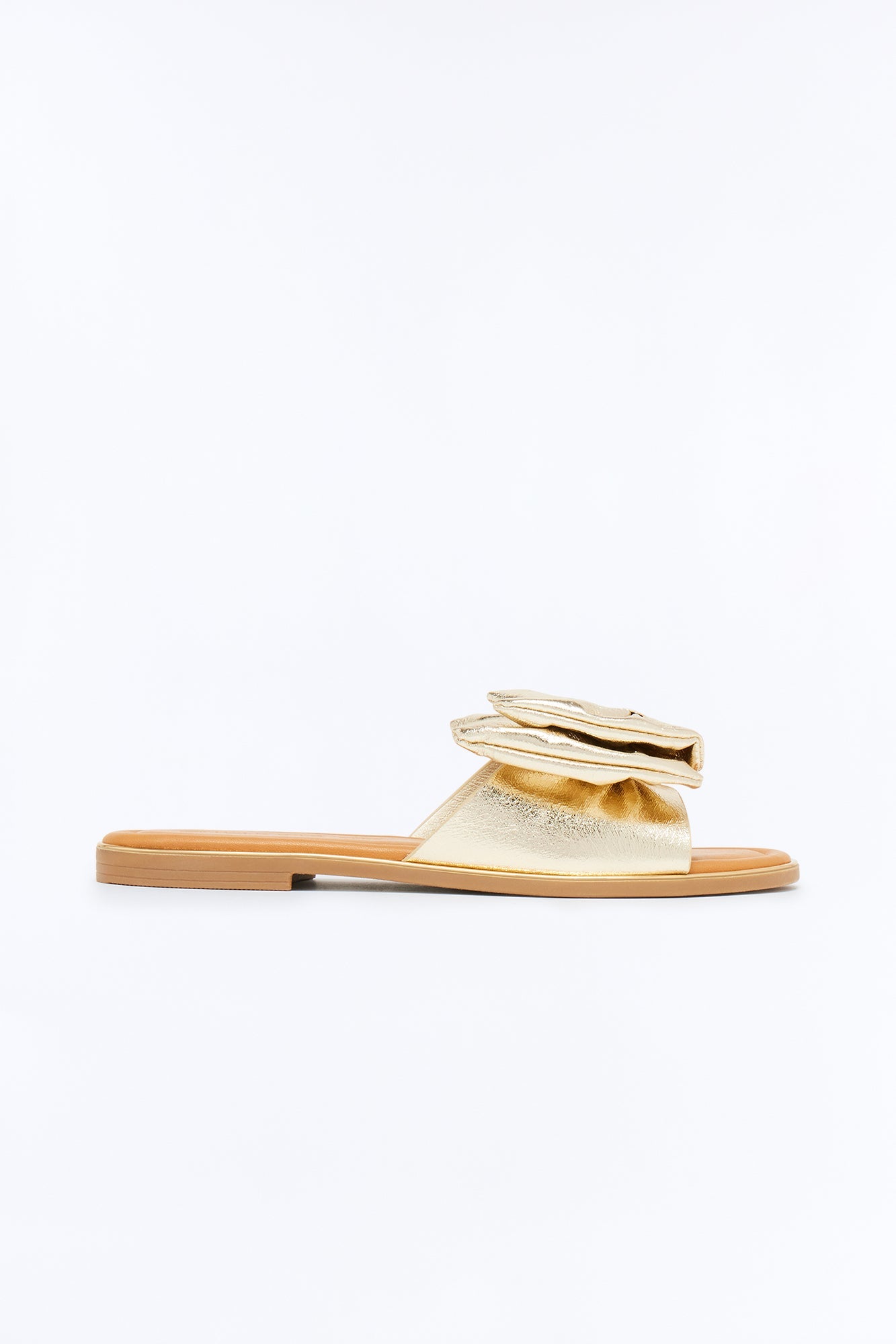 Lizzie Bow Sandals - Gold