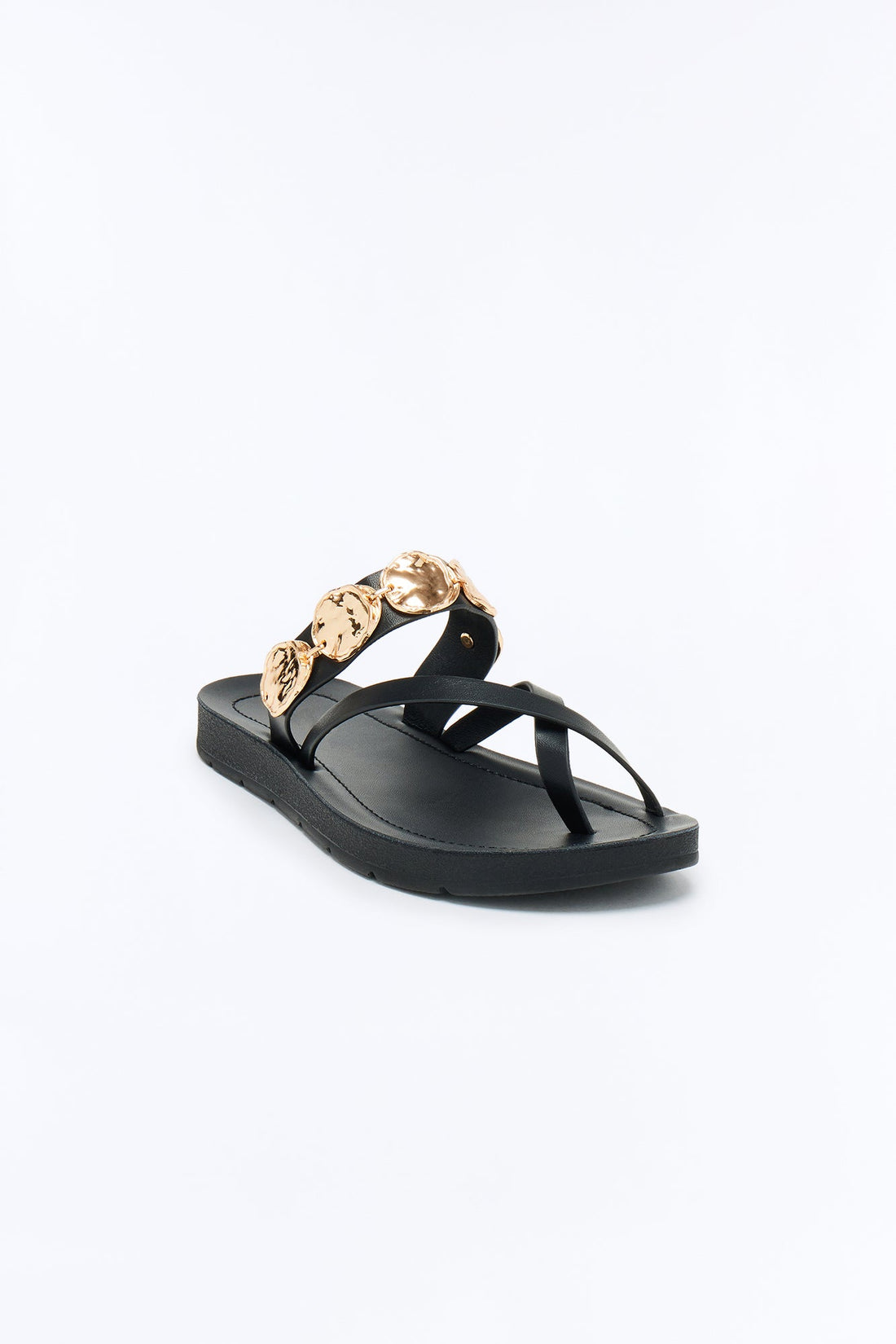 Karrie Hardware Sandals - Black