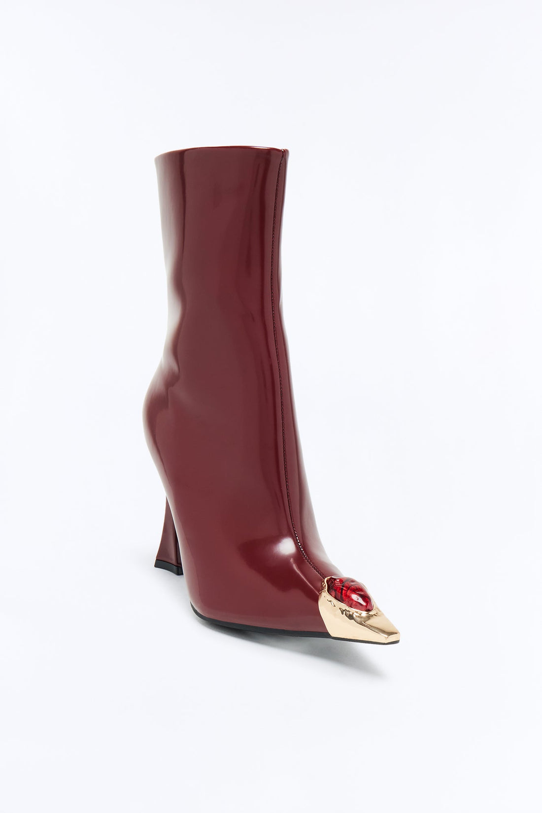 Stone Age Jewel Booties - Burgundy
