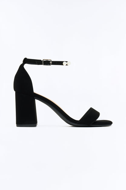 Sophia Peal Block Heels - Black