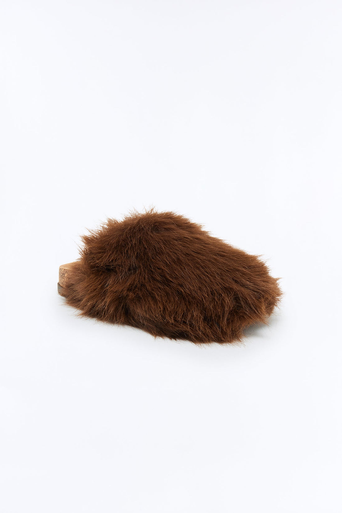 Moshi Faux Fur Flats - Brown