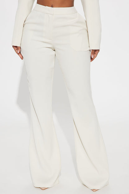 Breaking Even Flare Trouser - Cream