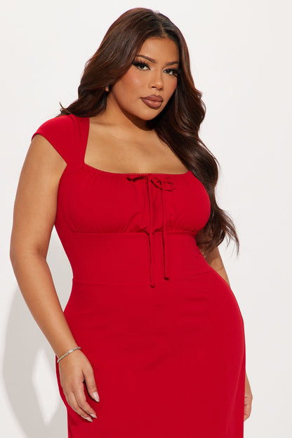 Serene Maxi Dress - Red