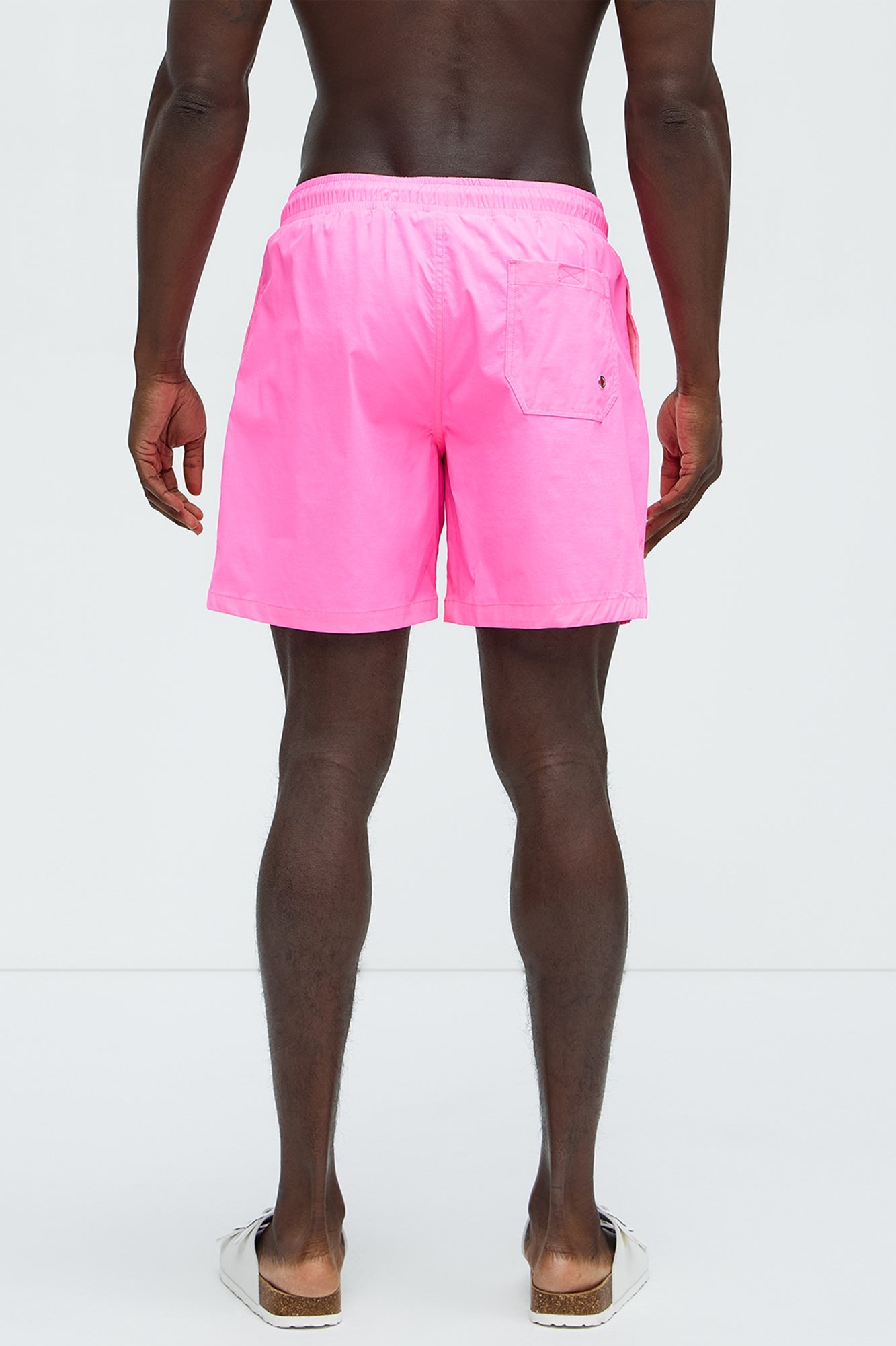 Montez Stretch Swim Trunk 7″ - Neon Pink