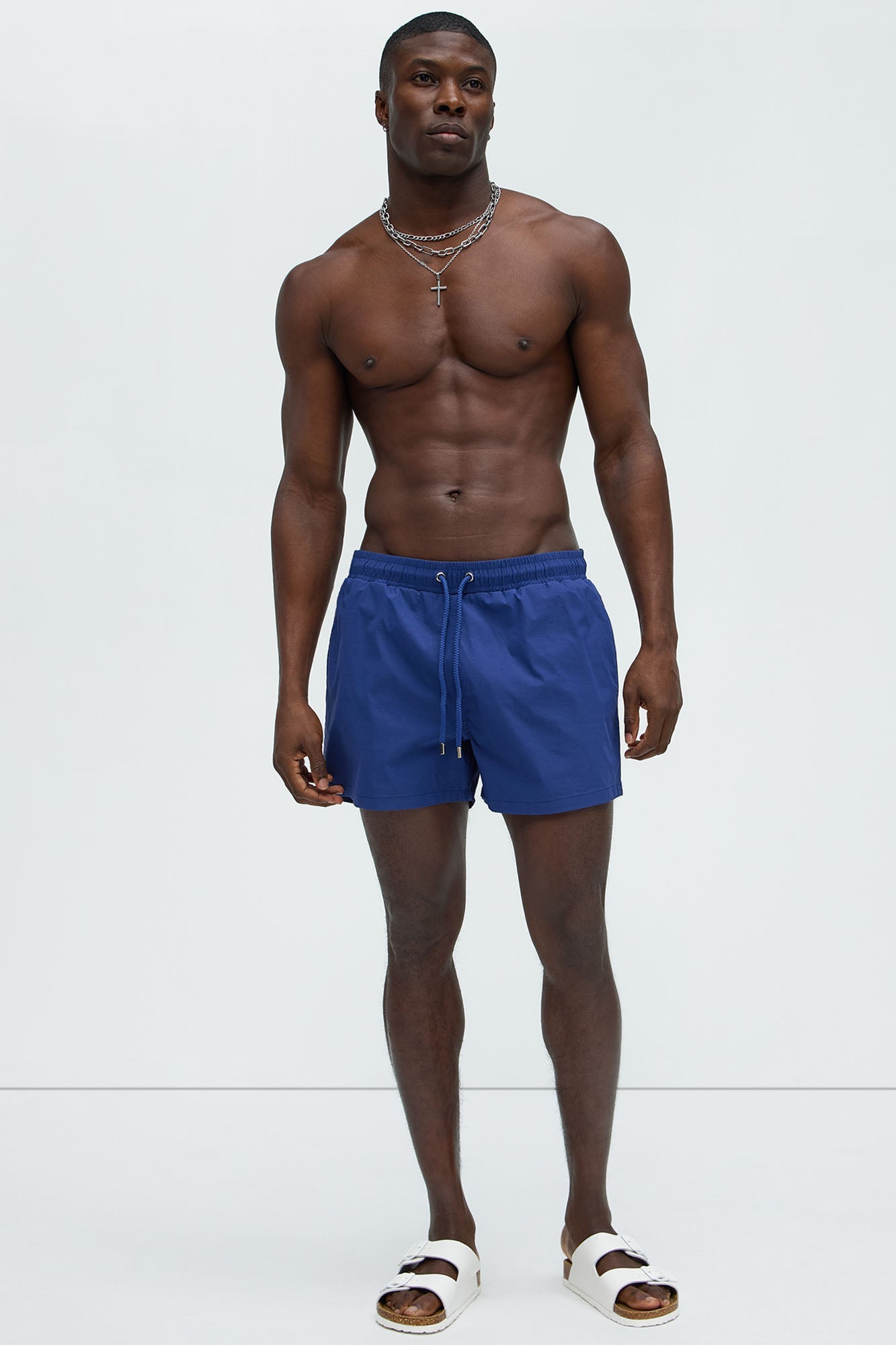 Montez Stretch Swim Trunk 4″ - Navy