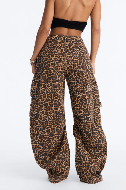 Reservoir Leopard Utility Pant - Brown/combo