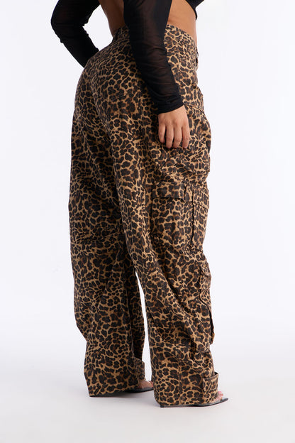 Reservoir Leopard Utility Pant - Brown/combo