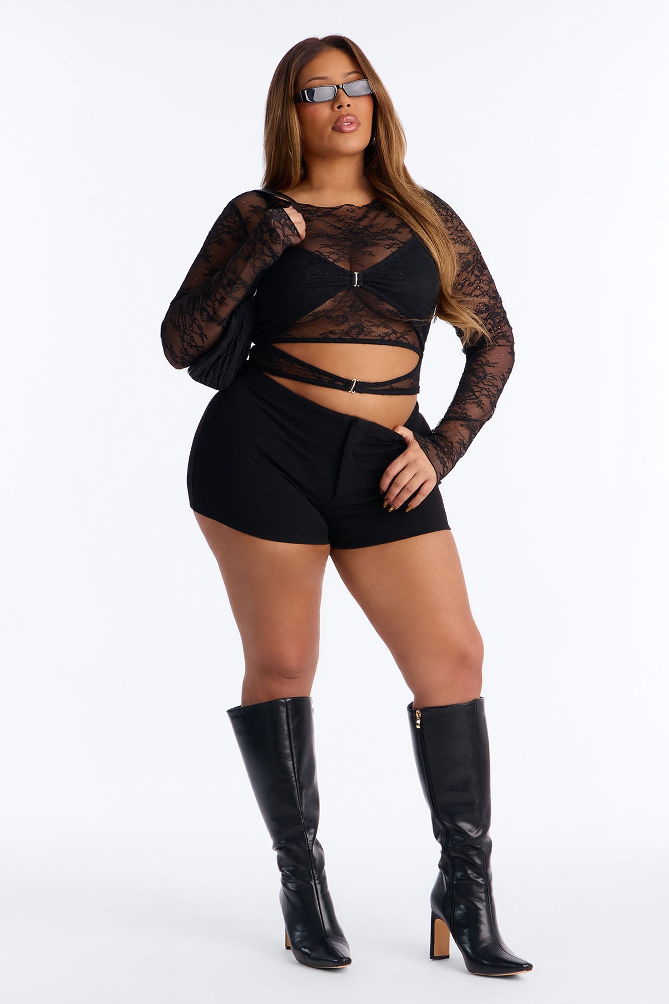 Out Of Office Low Rise Micro Short - Black