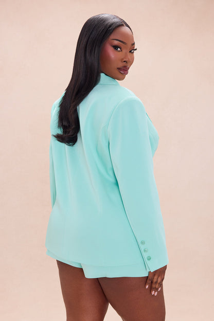 Indie Blazer Short Set - Mint