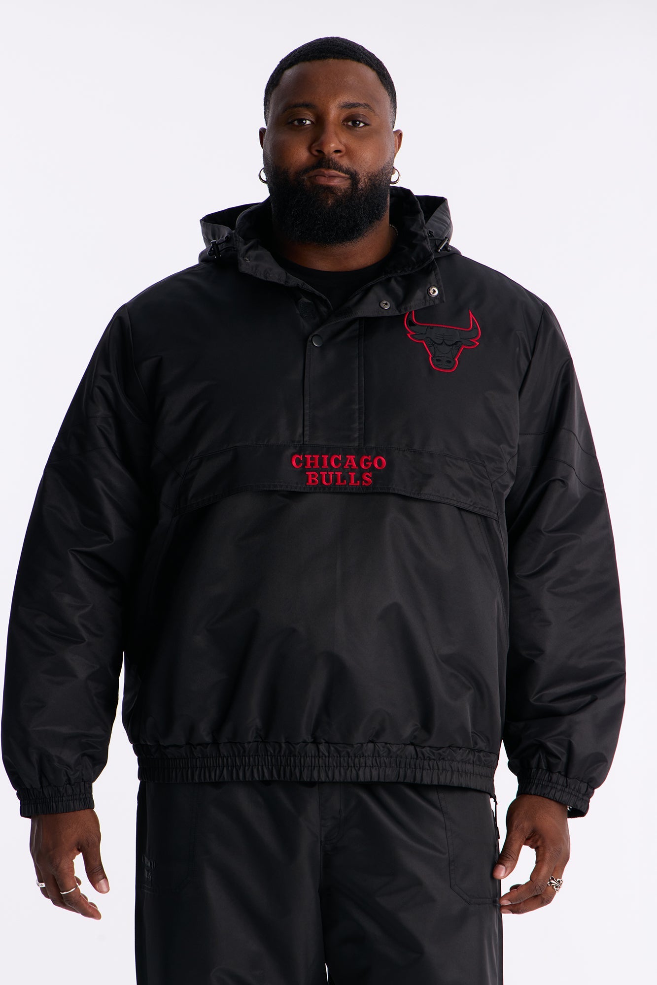 Bulls Black Out Jacket - Black