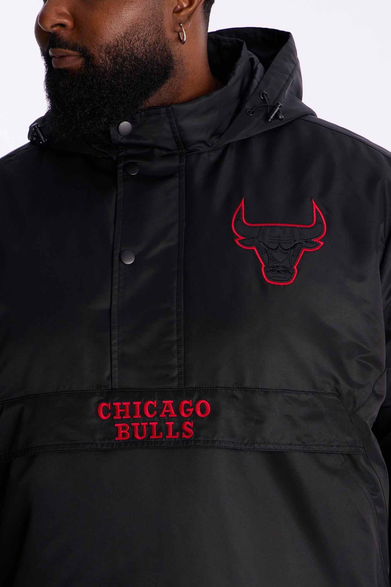 Bulls Black Out Jacket - Black